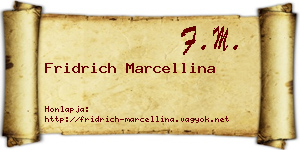 Fridrich Marcellina névjegykártya
